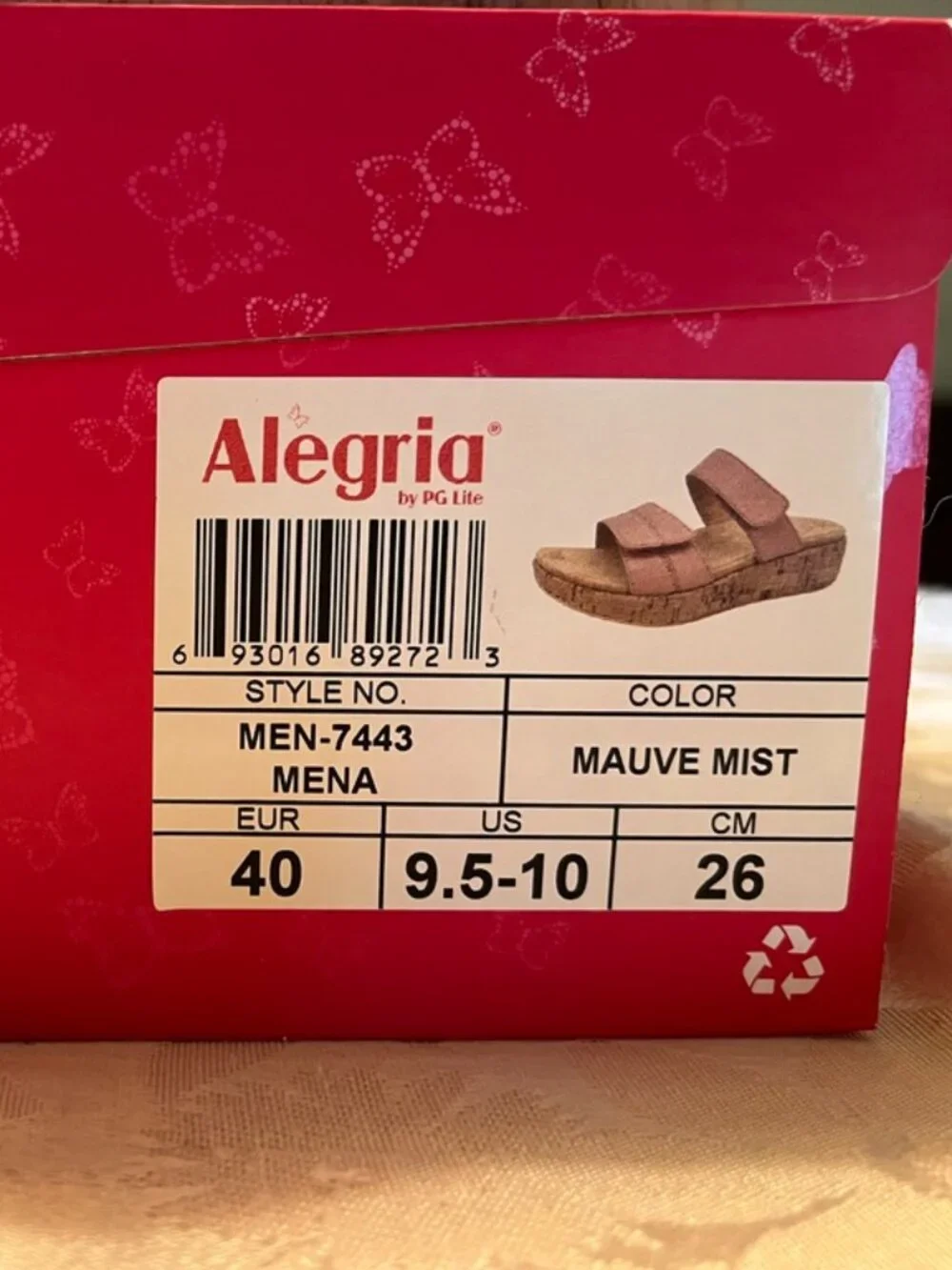 Alegria Mena Mauve Mist Sandals